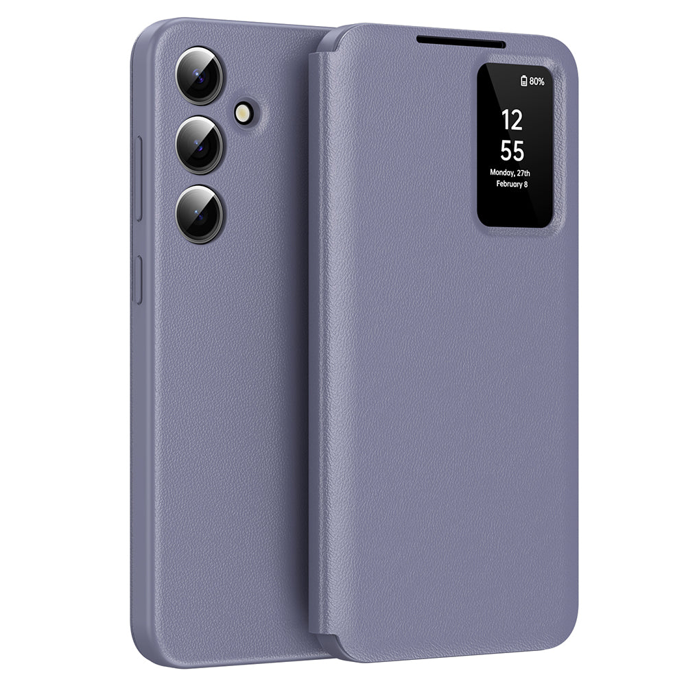 Etui na Samsung Galaxy S24 S921, Techsuit, SmartView, Fioletowy