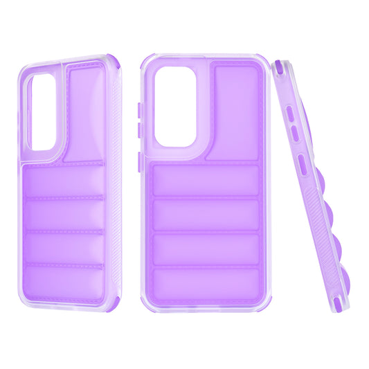 Etui na Samsung Galaxy S24 S921, Techsuit, Wave Shield, Fioletowy