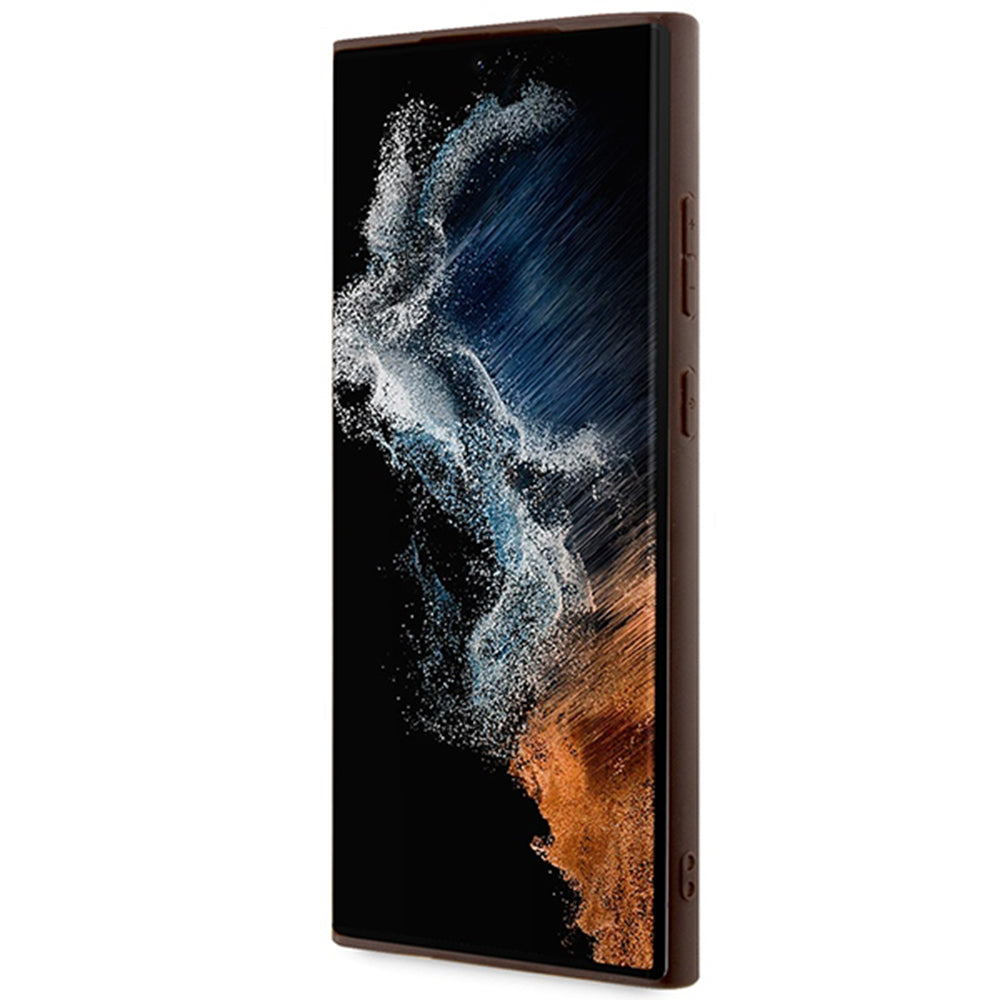 Etui na Samsung Galaxy S24 Ultra S928, Guess, 4G Big Logo, Brązowy