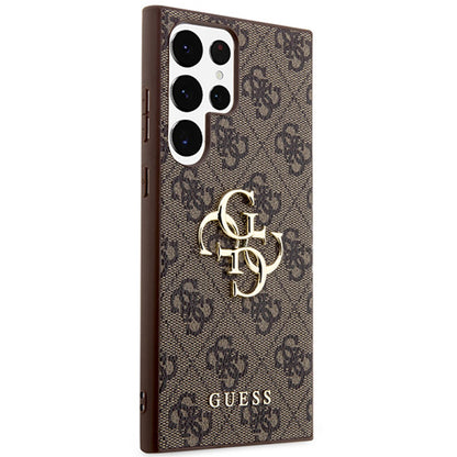 Etui na Samsung Galaxy S24 Ultra S928, Guess, 4G Big Logo, Brązowy