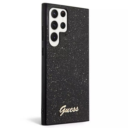 Etui na Samsung Galaxy S24 Ultra S928, Guess, Glitter Script, Czarne