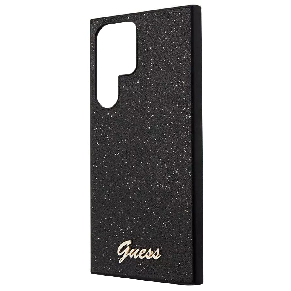 Etui na Samsung Galaxy S24 Ultra S928, Guess, Glitter Script, Czarne