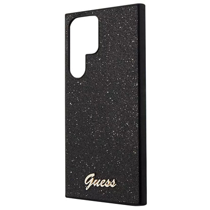 Etui na Samsung Galaxy S24 Ultra S928, Guess, Glitter Script, Czarne
