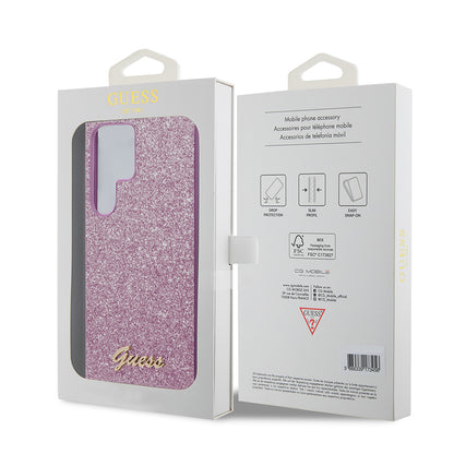 Etui na Samsung Galaxy S24 Ultra S928, Guess, Glitter Script, Czarne