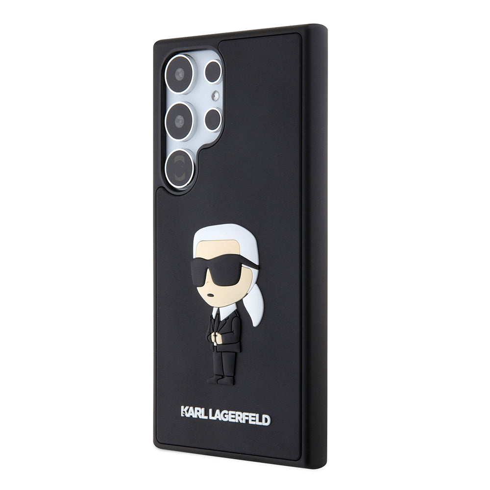 Etui na Samsung Galaxy S24 Ultra S928, Karl Lagerfeld, 3D Rubber Ikonik Karl, Czarne