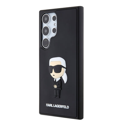 Etui na Samsung Galaxy S24 Ultra S928, Karl Lagerfeld, 3D Rubber Ikonik Karl, Czarne