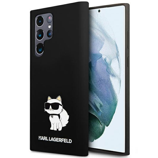 Etui na Samsung Galaxy S24 Ultra S928, Karl Lagerfeld, Silicone Choupette NFT, Czarne