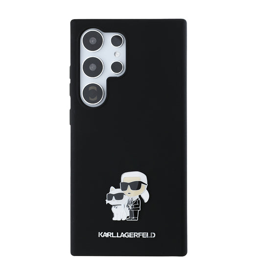 Etui na Samsung Galaxy S24 Ultra S928, Karl Lagerfeld, Silikon Karl & Choupette, Czarne