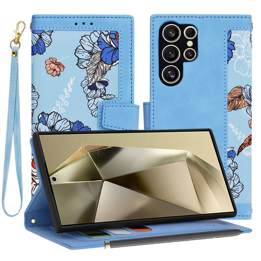 Etui na Samsung Galaxy S24 Ultra S928, Techsuit, FlipCraft, Niebieski