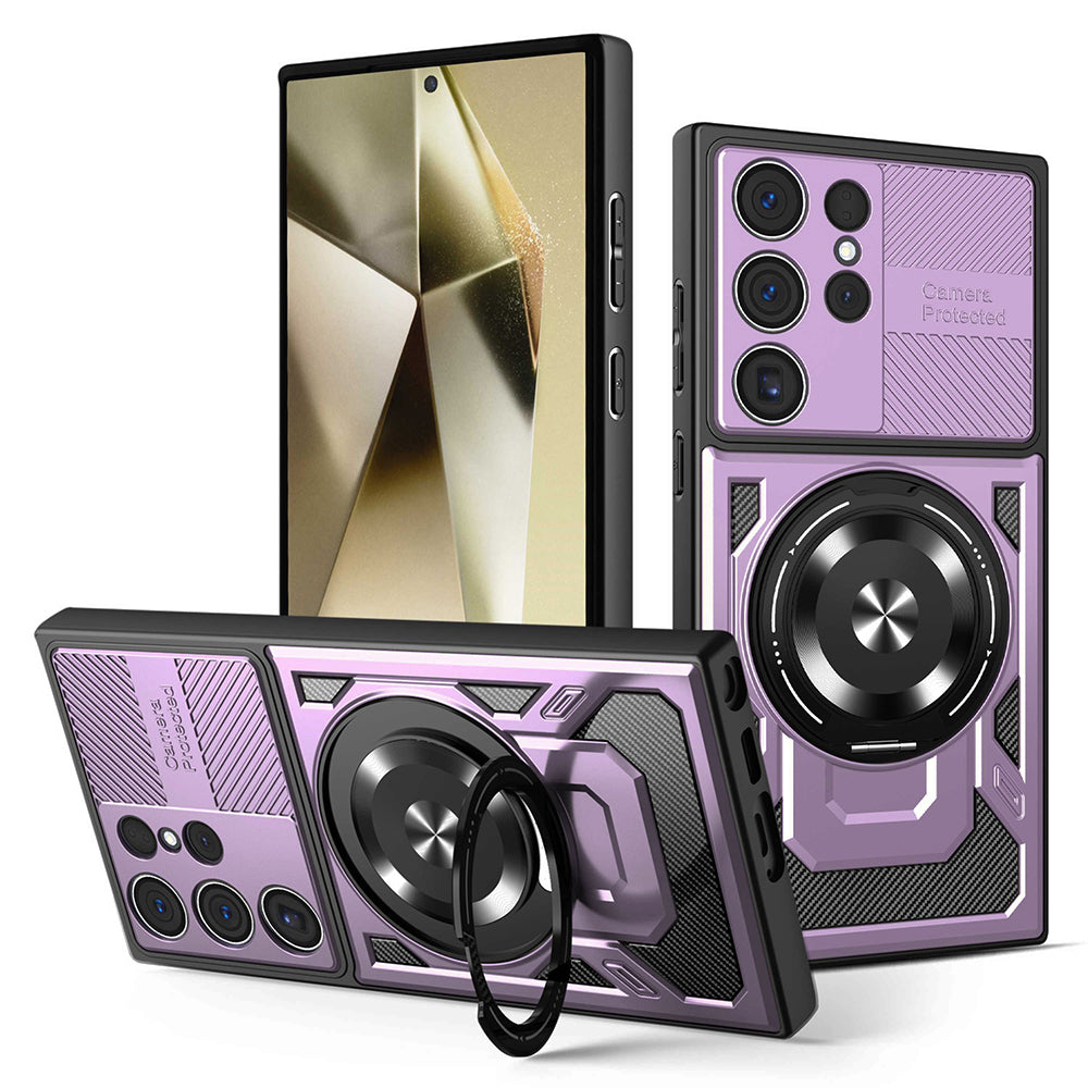 Case for Samsung Galaxy S24 Ultra S928, Techsuit, RuggedCam, Purple