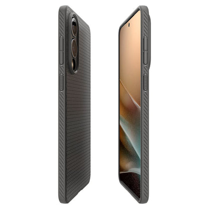 Case for Samsung Galaxy S25 Edge S937, Spigen, Liquid Air, Gray