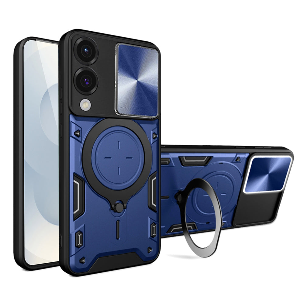 Etui na Samsung Galaxy S25 Edge S937, Techsuit, CamGuard Pro, Niebieskie