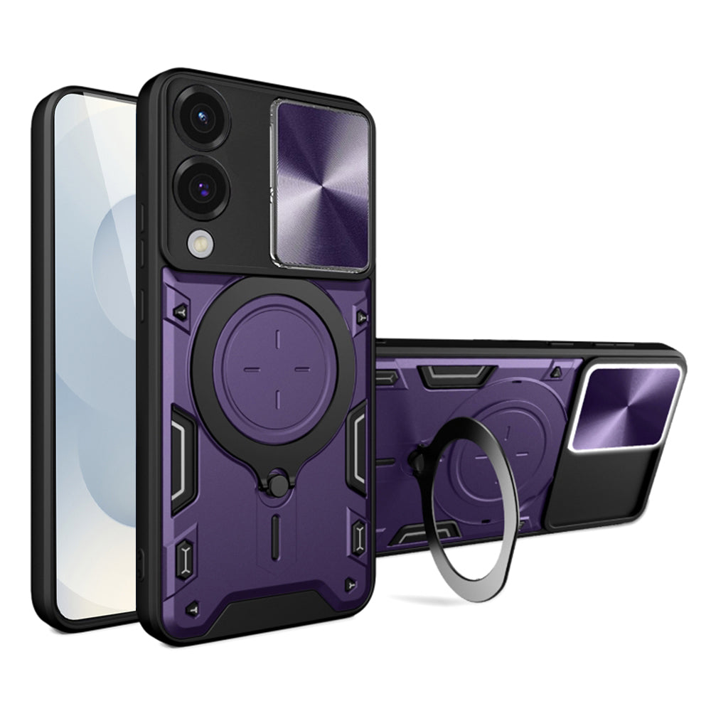Etui na Samsung Galaxy S25 Edge S937, Techsuit, CamGuard Pro, Fioletowy