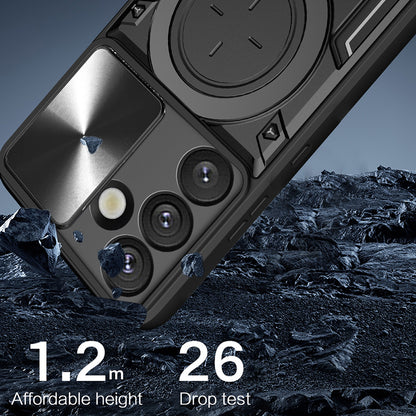 Etui na Samsung Galaxy S25 Edge S937, Techsuit, CamGuard Pro, Czerwone