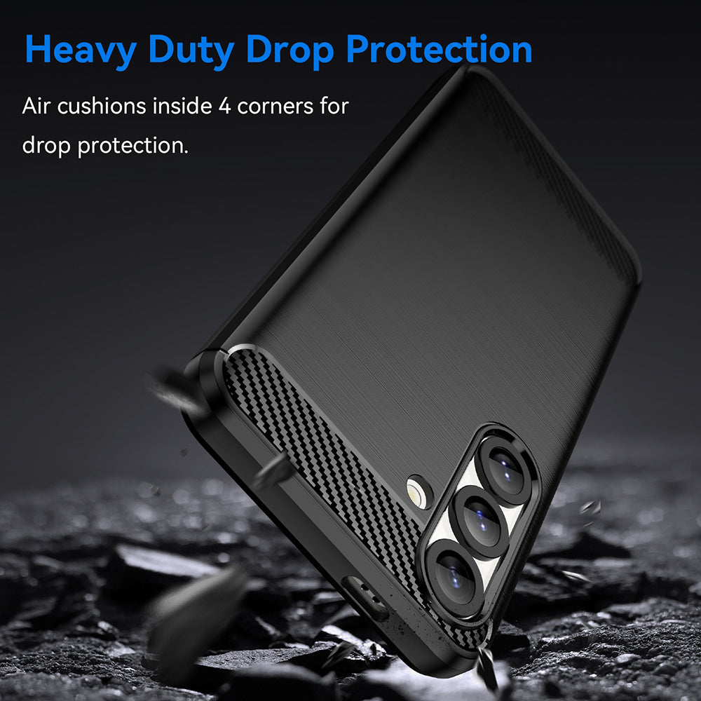 Etui na Samsung Galaxy S25 Edge S937, Techsuit, Carbon, Czarny