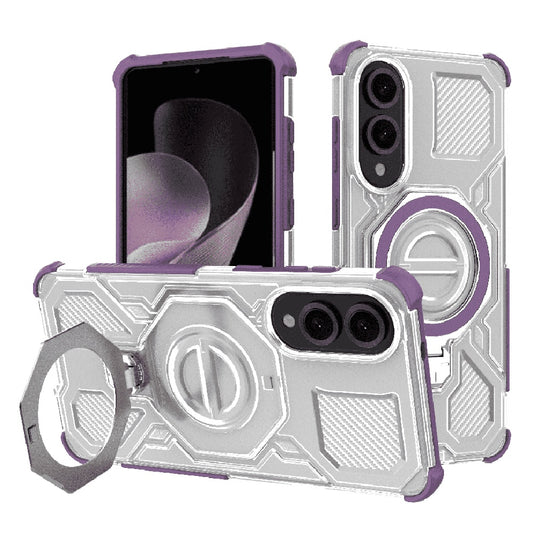 Etui na Samsung Galaxy S25 Edge S937, Techsuit, Carbon Shield Pro, Fioletowy