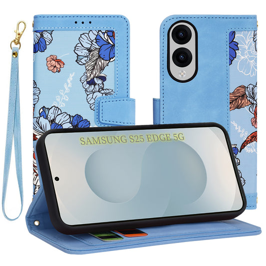 Etui na Samsung Galaxy S25 Edge S937, Techsuit, FlipCraft, Niebieski