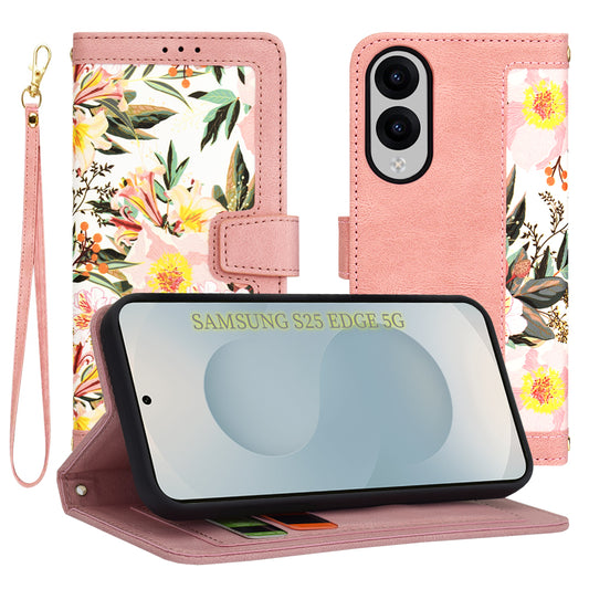 Etui na Samsung Galaxy S25 Edge S937, Techsuit, FlipCraft, różowe