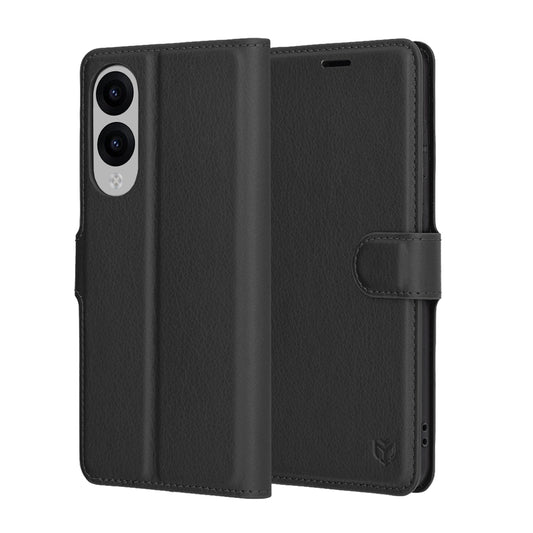 Etui na Samsung Galaxy S25 Edge S937, Techsuit, Leather Folio, czarne