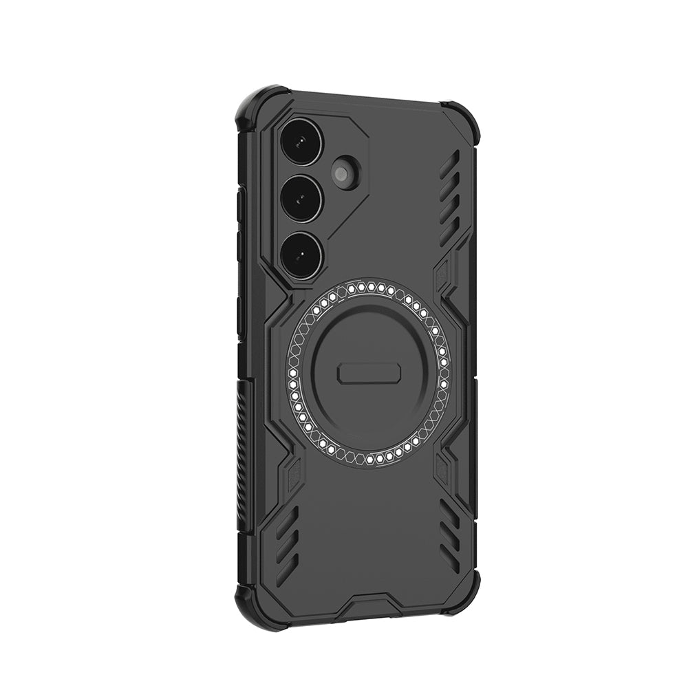 MagSafe Case for Samsung Galaxy S25 FE, Techsuit, ArmorMag, Black
