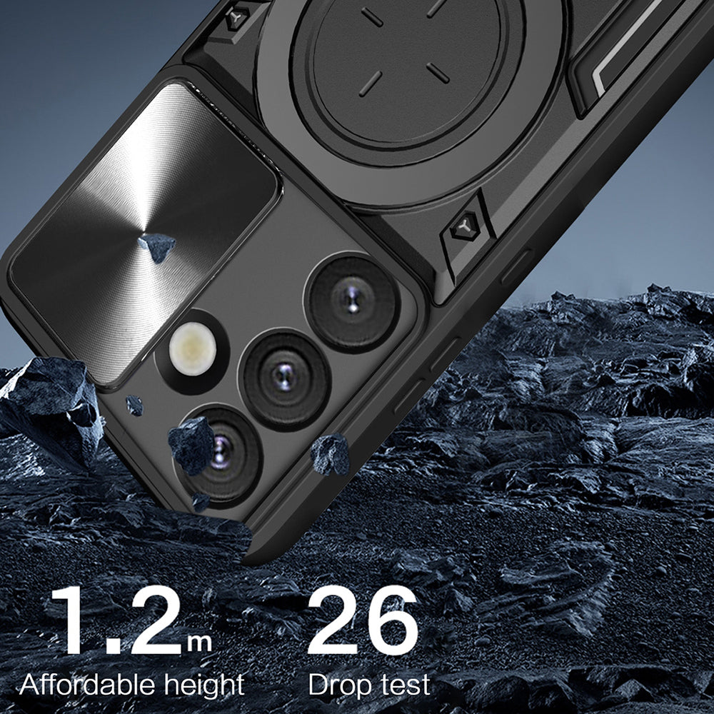 Etui na Samsung Galaxy S25 FE, Techsuit, CamGuard Pro, Niebieskie