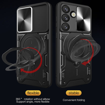 Etui na Samsung Galaxy S25 FE, Techsuit, CamGuard Pro, Czerwony