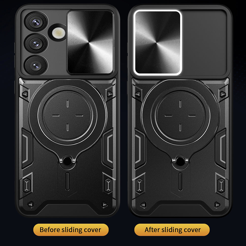 Etui na Samsung Galaxy S25 FE, Techsuit, CamGuard Pro, Różowy