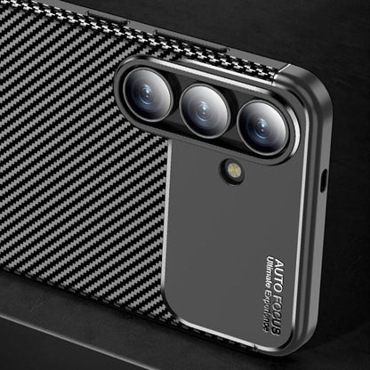 Etui na Samsung Galaxy S25 FE, Techsuit, CarbonFiber, czarne