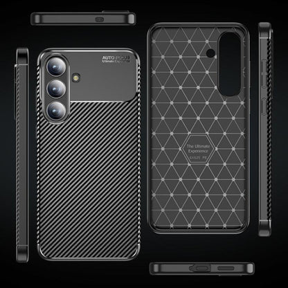 Etui na Samsung Galaxy S25 FE, Techsuit, CarbonFiber, czarne