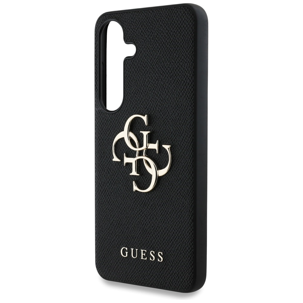 Etui na Samsung Galaxy S25+ S936, Guess, 4G Grained Big and Classic Logo, Czarne