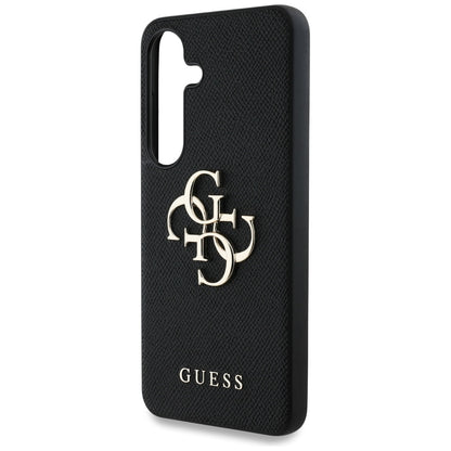Etui na Samsung Galaxy S25+ S936, Guess, 4G Grained Big and Classic Logo, Czarne