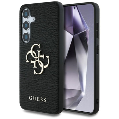Etui na Samsung Galaxy S25+ S936, Guess, 4G Grained Big and Classic Logo, Czarne