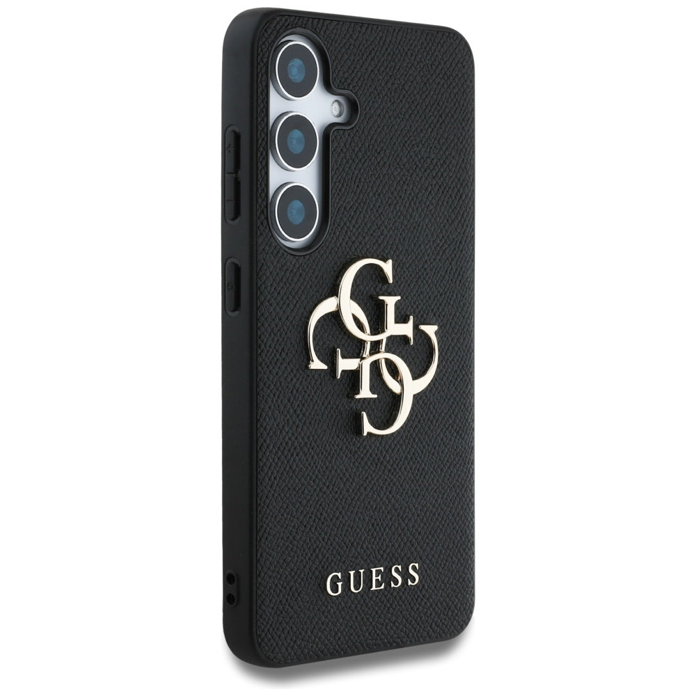 Etui na Samsung Galaxy S25+ S936, Guess, 4G Grained Big and Classic Logo, Czarne