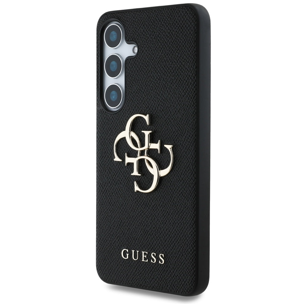 Etui na Samsung Galaxy S25+ S936, Guess, 4G Grained Big and Classic Logo, Czarne
