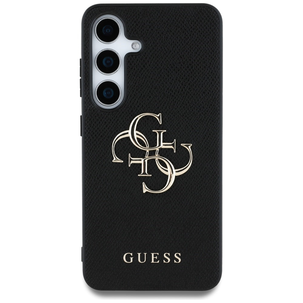 Etui na Samsung Galaxy S25+ S936, Guess, 4G Grained Big and Classic Logo, Czarne