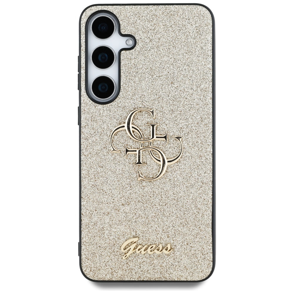 Case for Samsung Galaxy S25+ S936, Guess, Glitter Big 4G Script, Gold