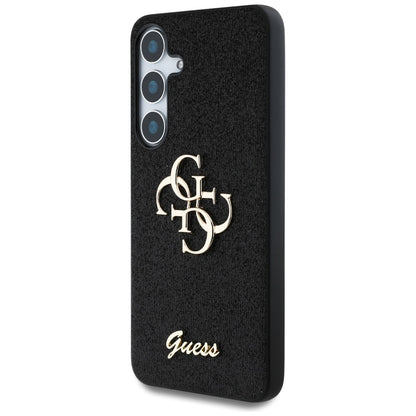 Etui na Samsung Galaxy S25+ S936, Guess, Glitter Big 4G Script, Czarne