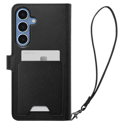 Etui do Samsung Galaxy S25+ S936, Spigen, Wallet S, Czarne ACS09125