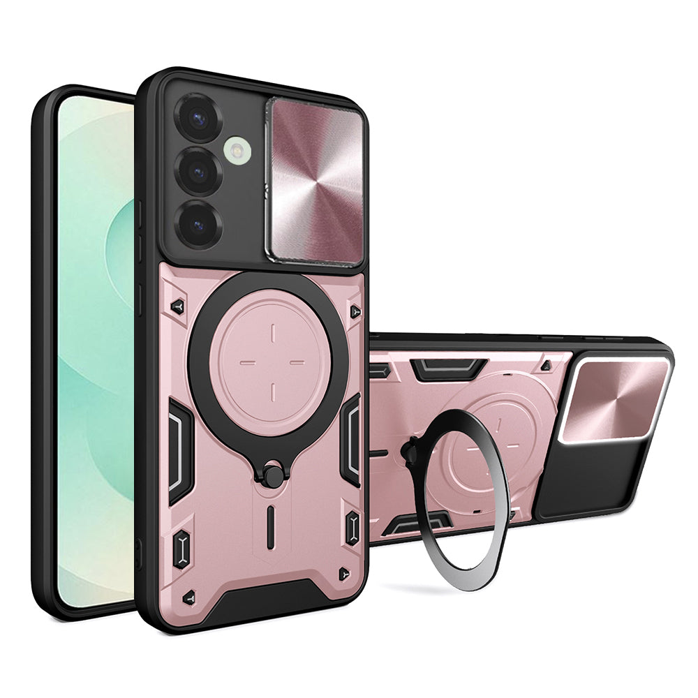 Etui na Samsung Galaxy S25+ S936, Techsuit, CamGuard Pro, Różowo-Złote