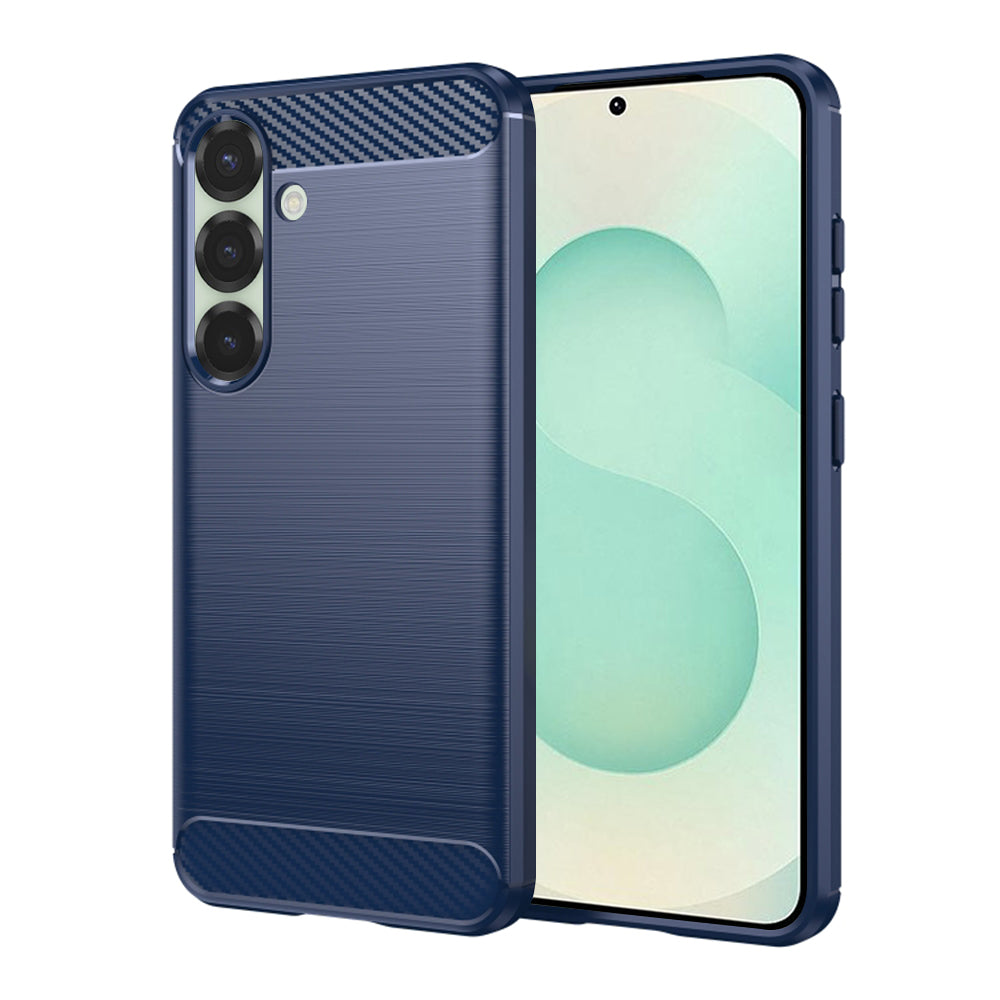 Etui na Samsung Galaxy S25+ S936, Techsuit, Carbon, Niebieskie