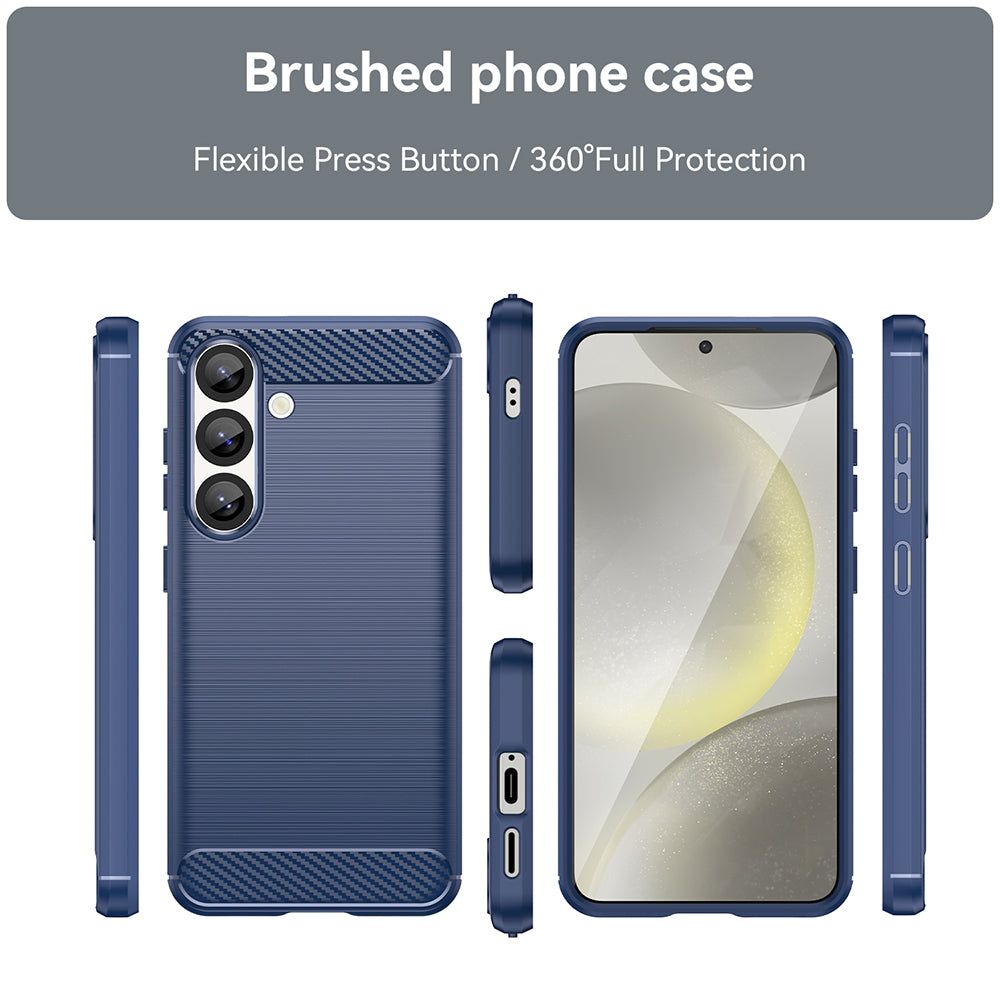 Etui na Samsung Galaxy S25+ S936, Techsuit, Carbon, Niebieskie