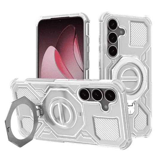 Etui na Samsung Galaxy S25+ S936, Techsuit, Carbon Shield Pro, Białe