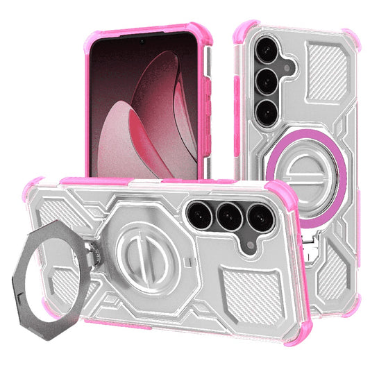 Etui na Samsung Galaxy S25+ S936, Techsuit, Carbon Shield Pro, Różowy
