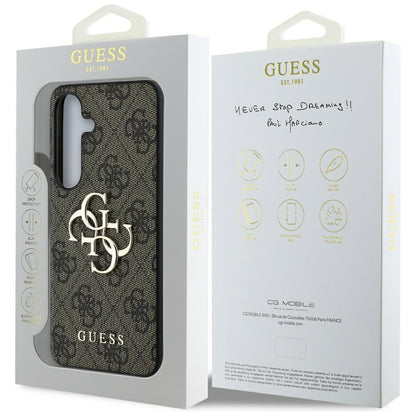 Etui na Samsung Galaxy S25 S931, Guess, 4G Big Logo, Brązowy