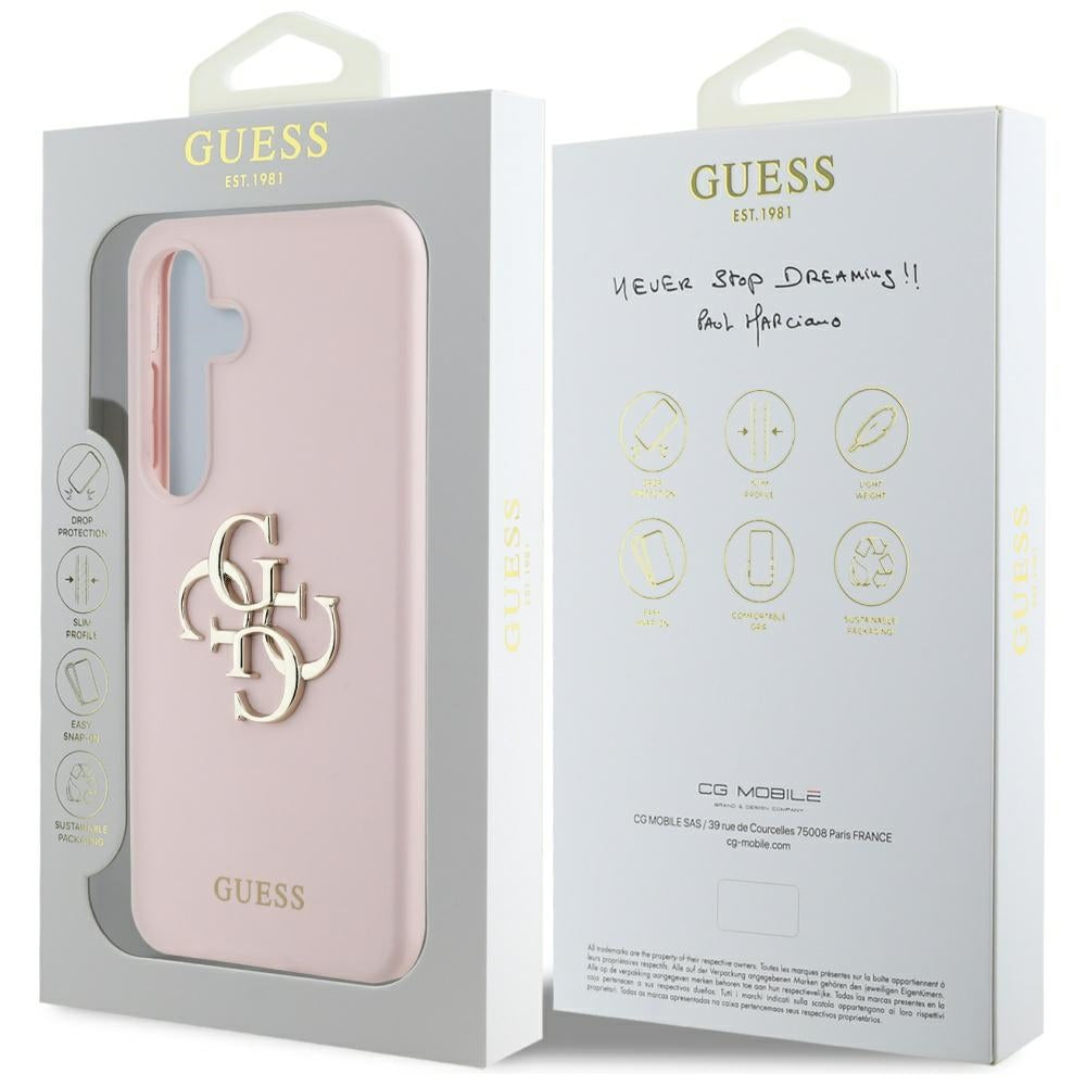 Etui na Samsung Galaxy S25 S931, Guess, 4G Big, Różowy