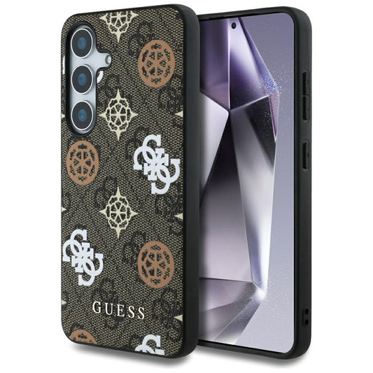 Etui na Samsung Galaxy S25 S931, Guess, 4G Peony, Brązowy