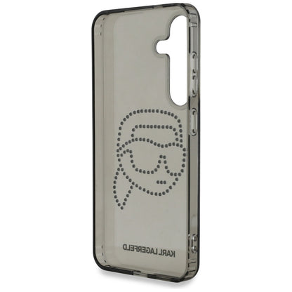 Etui na Samsung Galaxy S25 S931, Karl Lagerfeld, IML Rhinestones Karl's Head, Czarne