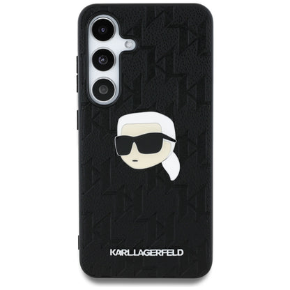 Etui na Samsung Galaxy S25 S931, Karl Lagerfeld, Monogram Karl's Head, Czarne