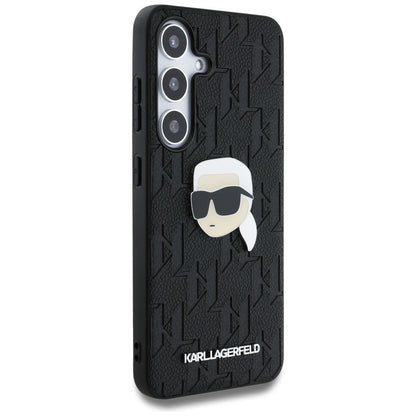 Etui na Samsung Galaxy S25 S931, Karl Lagerfeld, Monogram Karl's Head, Czarne