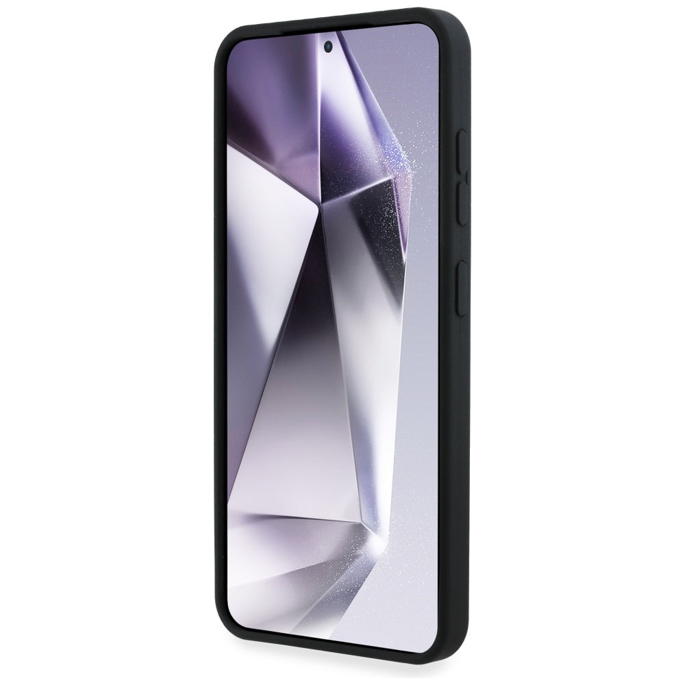 Etui na Samsung Galaxy S25 S931, Karl Lagerfeld, Silikonowe Znaki Metalowe Logo, Czarne